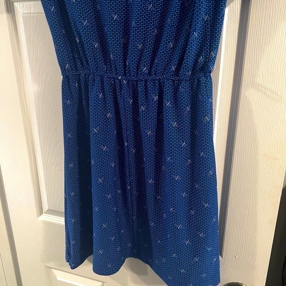 Earth angel dress large Vintage 1970s novelty print uniform - Picture 8 of 9